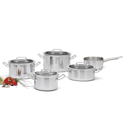 Spring Brigade Basic Topfset 5teilig mit Glasdeckel