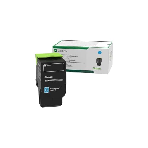 Toner cyan Lexmark 80C00CG haute netteté à technologie Unison pour impressions 1000 pages