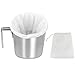 DaMohony Sac Filtre 100 Maille Filtre à Vin Sac Réutilisable Brassage à Domicile Bière Fabrication (28 * 45 Cm)