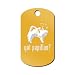 Got Papillon Engraved Keychain/GI Tag Mister Petlife v2 Gold
