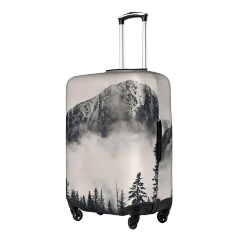 Canadian Smokey Mountain Cliff Printed Luggage Cover Elastic, Washable, Universal Fit 18-32 Inch Travel Suitcase Cover Easy To Identify2