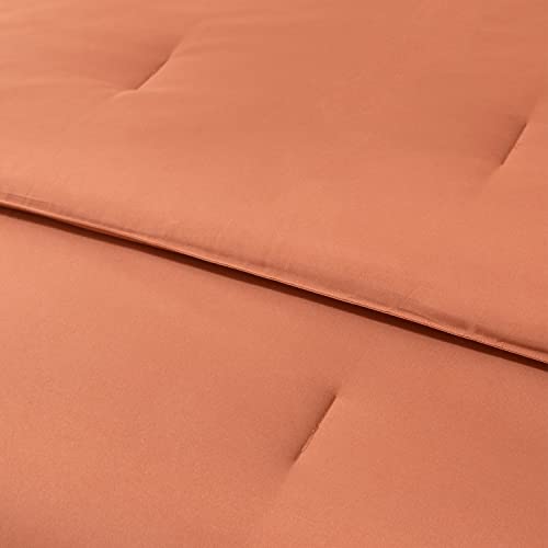 Sleepbella Burnt Orange King Comforter Set 5Pcs, Ultra Soft And Fluffy Bedding Comforter Sets Ball Pom Fringe Design (1 Boho Comforter, 2 Pillow Shams, 2 Pillow Cases) #TOP4