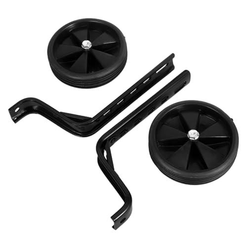 Toyvian 1 Juego Accesorios para carruajes infantiles estabilizadores ciclo Silenciar equipo rueda de entrenamiento de ciclismo bike bicicleta Rueda silenciosa de entrenamiento Negro