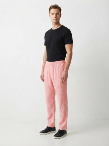Image of Mens Cotton Linen Striped Plus Size Pyjama