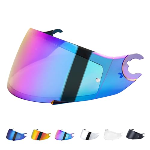Visiere Casque pour Shark D Skwal D-Skwal 2 Spartan Carbon,Visière de Casque de Protection Contre Le Vent Moto,Lentille de Remplacement de Visière de Casque...