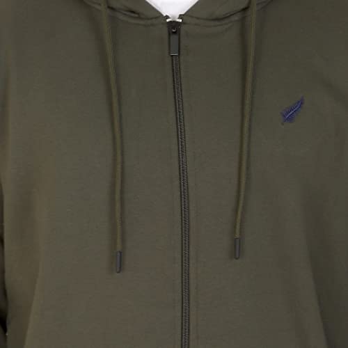 Image of D-GREEN Sweatshirt for Men Stylish Hoodie with Zipper and Full Sleeves Winter Wear
