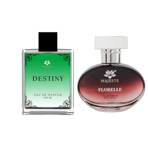 Image of Destiny & Florelle Eau De Perfume Combo | Luxury Long-Lasting Fragrance for Men & Women | Destiny 100ml + Florelle 50ml
