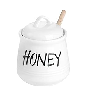 HAOTOP Porcelanowy Słoik na Miód 350 ml