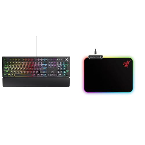 Image of Redgear Shadow Blade Mechanical Keyboard with Drive Customization, Spectrum LED Lights, Media Contro
