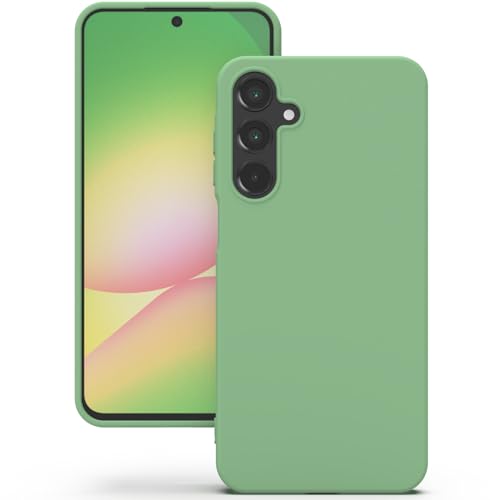 Coque Samsung A56 silicone menthe YATWIN housse de protection soft touch anti choc