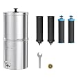 Waterdrop 1.5 Gallon Countertop Water Filtration System, NSF/ANSI 42&372 Certified Black Carbon Elements, Reduce Lead and Up to 99% Chlorine, for Home, Travel, Camping, Off-Grid