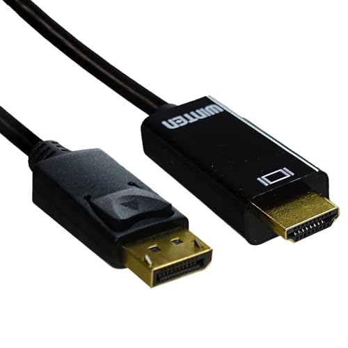 WINTEN DisplayPort HDMI 変換ケーブル 4K@60Hz 変換 コネクター 2m 3840x2160 デュアルモニター 画面拡張 映像伝達 パソコン ノートパソコン モニター ディスプレイ USB Type-C 映像伝達 映像コネクタ