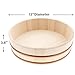 TIKUSAN Wooden Hangiri Sushi Rice Mixing Tub PP Band Made in Japan Made of Momi Fir Sushi Rice Bowl Sushi Oke (13