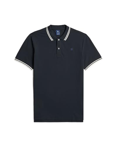 G-Star Men's Dunda Slim Stripe Polo, Size: XS, Color Blue – Ansicht 5