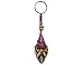 Gypsy Daze Smokes Wizard Head Fantasy 3D Figurine Keychain Multicolored MacramÃ© Metal Ring - Handmade Gifts Boho Car Keys Bag Accessories