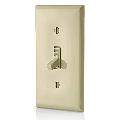 Leviton M25-1451-2IM 10-Pack Quiet Single Pole Switch, Ivory, 10 Pack - Image 4