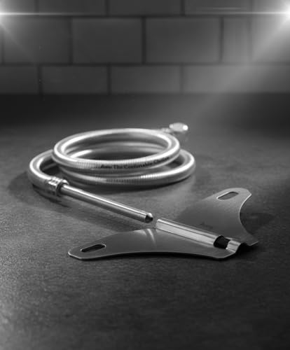 Acetap Stainless Steel Butterfly Jet Spray for Toilet/Bidet – 1.5m Heavy PVC Hose, Hands-Free Operation With Mounting Bracket Pack Of 1