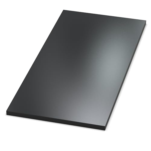 AUPROTEC Piano da tavolo 19 mm, nero segnaletico, 120 x