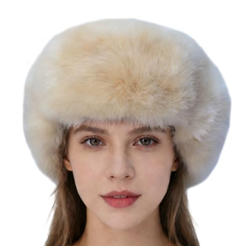Sombrero de cazador de felpa – 23.62 pulgadas | Gorro de aviador hecho a mano – Gorro cálido resistente al viento con orejeras cómodo y elegante accesorio de invierno al aire libre, Caqui, talla �nica
