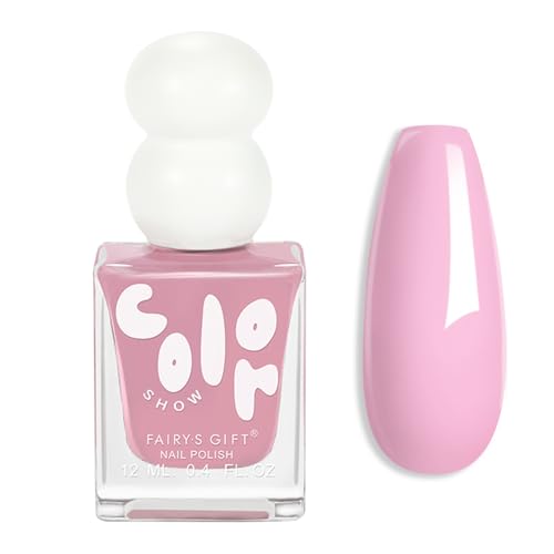 Nail Polish - Quick Dry & Long Lasting Baby Pink Nail Varnish - No Need Cure Sakura Pink Nail Polish - Chip Resistant Nail Varnish for Women Girls DIY Manicure