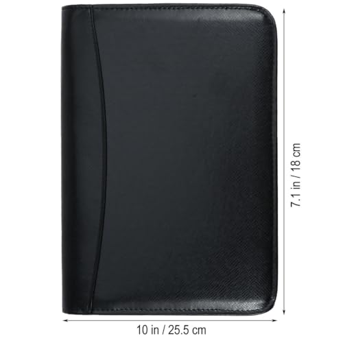 Cuaderno A6 negro con cremallera para evitar pérdida de notas 2