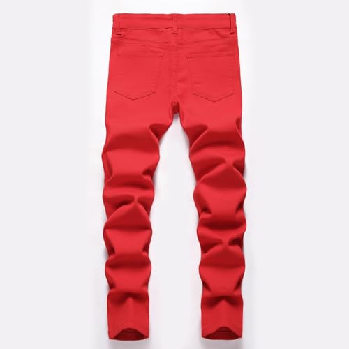 Boys' Summer Elastic Waist Casual Jeans with Pocket Baggy Hip Hop Streetwear Trousers for Outdoor Play and Work2