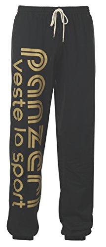 panzeri Pantalon Jogging Uni H - Noir/Or L