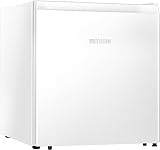 SEVERIN Mini nevera con compartimento de baja temperatura, nevera pequeña con rango de temperatura 8-0 °C, mini frigorífico de bajo consumo, 40 dB (A), 45 litros, blanco, KB 8884