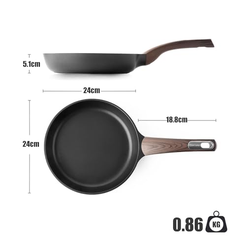 SENSARTE Antihaft Bratpfanne 24cm Antihaft-Eierpfanne Omelette Pfannen – Ansicht 3