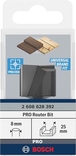 Image of BOSCH PRO Straight Groove Cutter | O25xL19.6xS8mm | Engineered for Versatility | Smooth, Precise Cuts in Wood & Composites | Kickback-Reducing Design | Durable Carbide Edge