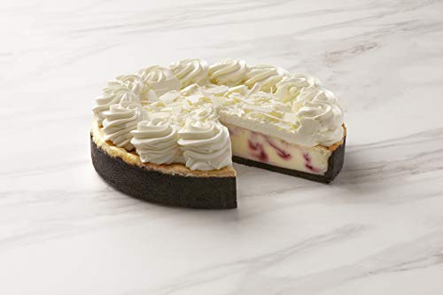 The Cheesecake Factory 10" White Chocolate Raspberry Cheesecake 14 Slices- 80 ounce (Pack of 2)