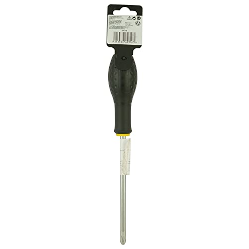 STANLEY 0-65-316 Tournevis Pointe Cruciforme Ph3X150Mm - Gamme FATMAX - Fabriqués En France - Lame En Acier - Sablage De L'Empreinte - Poignée Soft Grip - Quasi Incassable - Anticorrosion