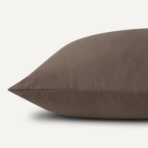 Amazon Basics Brushed Microfiber Sheet Set, Extra Soft, Breathable with Natural Texture, Machine Washable, Elastic Band, 4-Piece, Full, Brown - image 5