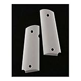 Hogue Govt. Model Smooth Ivory Polymer Ambidextrous Safety Cut Grip