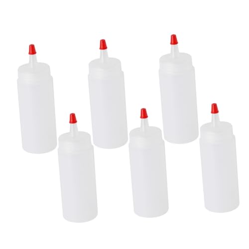 FUNOMOCYA 20 Pcs Plastic Squeeze Bottles Set Condiment Dispensers for Ketchup Mustard Bbq Sauces Olive Oil and More Lightweight for Camping and Cooking