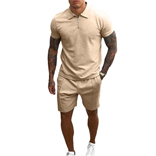 Ensemble de survêtement décontracté d'été avec polo homme et short