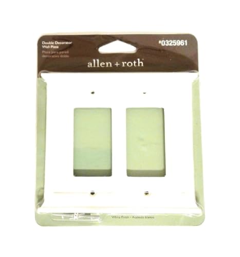 Plaque murale double Allen + Roth blanche pour masquer les défauts du mur - 5