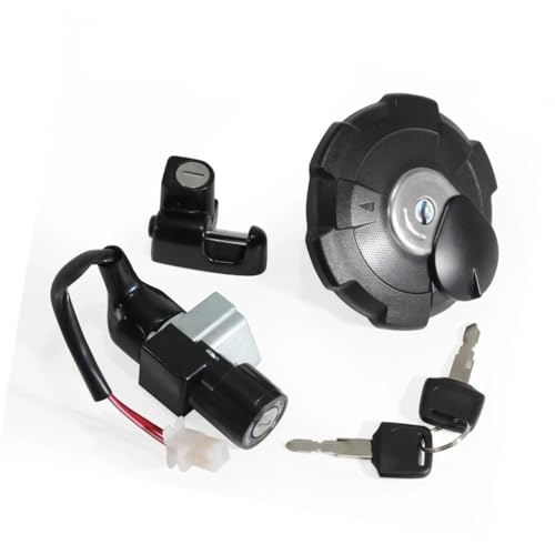 Serrure d'allumage pour moto CRF150L K84 avec kit de clés et bouchon de réservoir de carburant