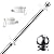 PHITRIC Flag Pole, Tangle Free Spinning Stainless Steel Rustproof Flagpole for 3x5 Sports Fan Outdoor Flags for Outside House (Silver, 5FT, Without Bracket)