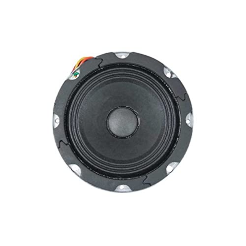 Lowell JR410-T870 4-Inch Single Cone Speaker with 70V 8W Transformer; 15W Driver with 10-Ounce Ceramic Magnet; 20-Gauge Stamped Steel, Zinc-Plated Frame; Transformer Taps at 1, 2, 4, 8W