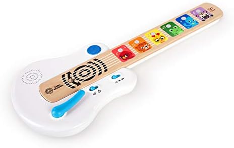 Baby Einstein Strum Along Songs Magic Touch Wooden Musical Light Up Toy Guitar with Whammy Bar, Age 6 Months+
