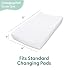 The Peanutshell Minky Dot Diaper Changing Pad Cover - Ultra Soft Baby Mat Cover for Girls, Fits 16 x 32 Changing Table Pads - Pink, 2 Pack