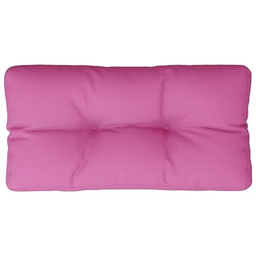 vidaXL Palettenkissen, Kissen für Gartenmöbel Hocker Sofa, Wasserabweisendes Sofakissen, Sitzkissen Palettenpolster Gartenkissen, Rosa Stoff