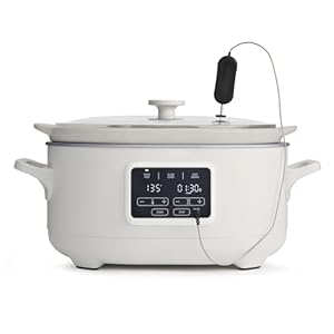 6-Quart Slow Cooker with Sous Vide, Programmable, in Oat Milk