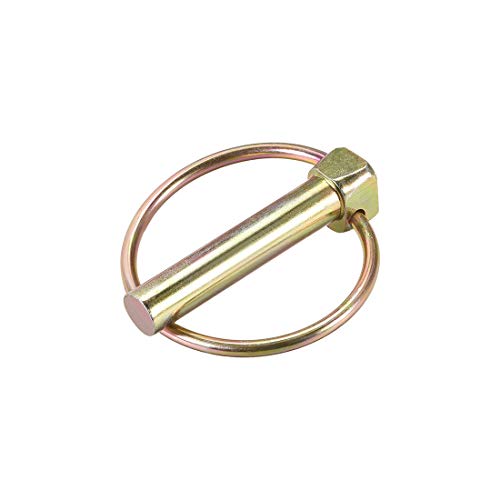 sourcing map Pasador con Anillo, 10 mm x 50 mm Kit Surtido de Pasadores de Remolque, Pasador de Seguridad para Barco Kayac Canoa Trailer Tractor Carretilla Caja Caballo