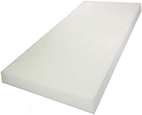 Mybecca 2 H x 24 W x 72 L hoja de espuma firme de alta densidad para reemplazo de asiento, cojín transversal, acolchado de espuma, asiento de barco,