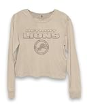 Junk Food Clothing Detroit Lions Scrimmage Long Sleeve Crop - Small Camel