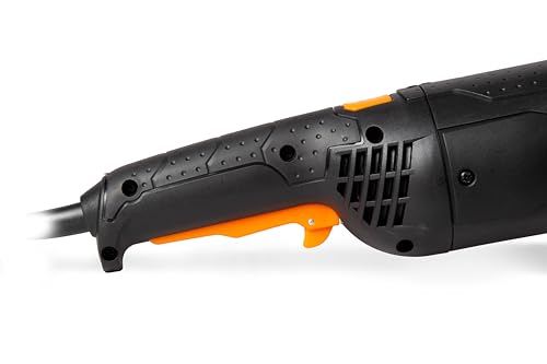 Image of WEN 15-Amp 7-Inch Angle Grinder with Reversible Handle (94487), Black