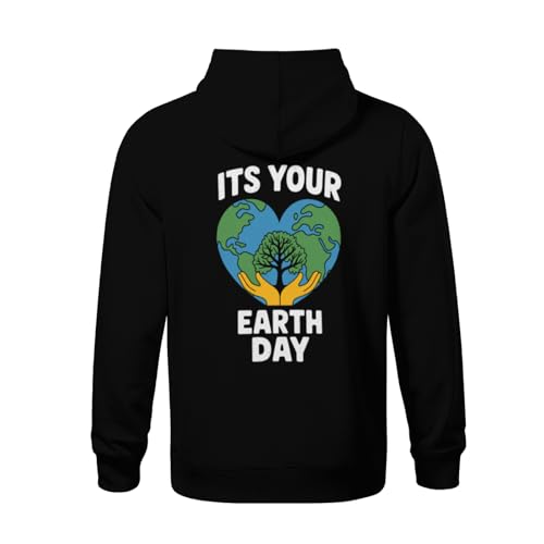 Kids It's Your Earth Day Boys Girls Lightweight Kangaroo Pocket Fleece Hoodies3