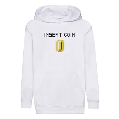 Sweat à capuche enfant pixel art retro de qualité supérieure